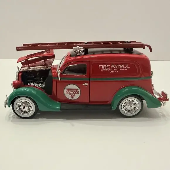 Conoco 1935 Ford Fire Patrol Diecast Car Crown Premiums - Picture 11 of 14